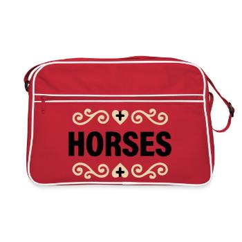 Cavaliers nobles en lettres - Sac Retro - rouge/blanc - Devant