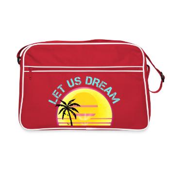 Let Us Dream Sunset Palm Rétro et mélange vintage pour - Sac Retro - rouge/blanc - Devant