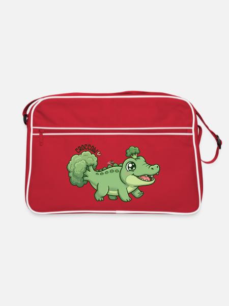Crocoli brocoli mignon, crocoli - Sac Retro - rouge/blanc - Devant