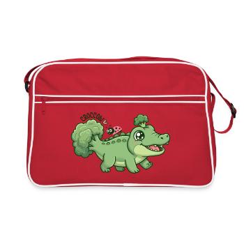 Crocoli brocoli mignon, crocoli - Sac Retro - rouge/blanc - Devant