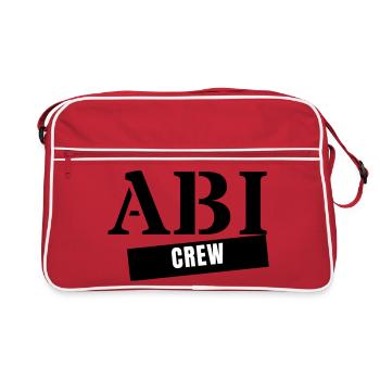 Abi Crew - Année de remise des diplômes de l’Abitur Voyage de l’Abitur - Sac Retro - rouge/blanc - Devant