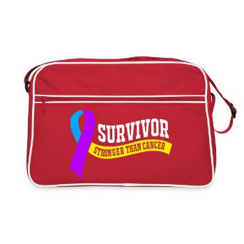 Bladder Cancer Cancer Bladder - Retro Bag - red/white - Front