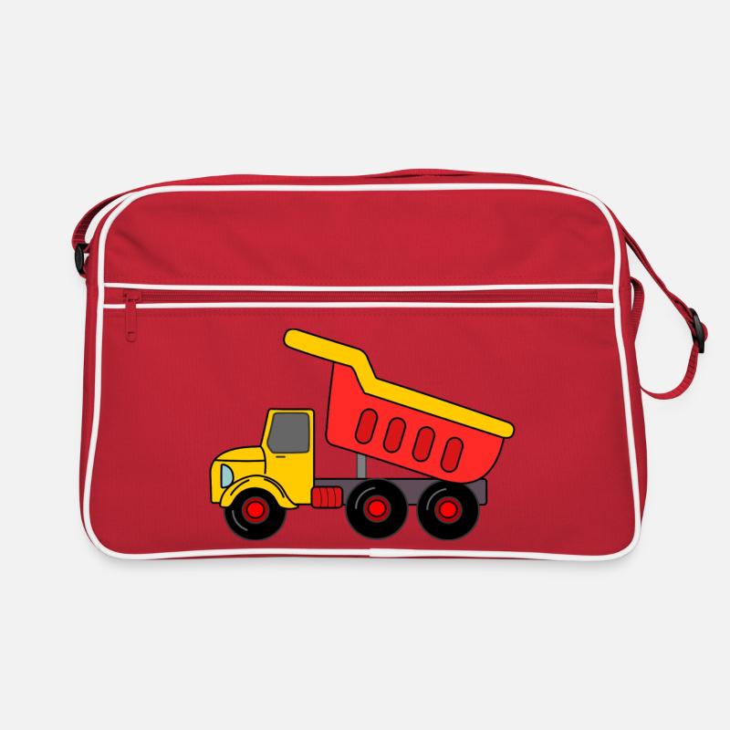 Keepauto Sand, rot gelb Retro Tasche