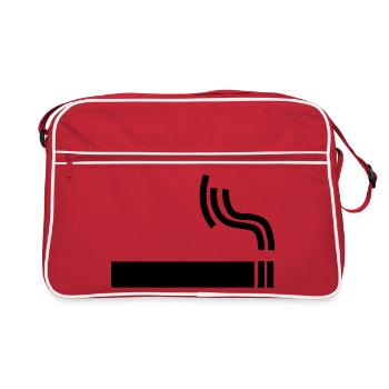 Cigarette Pause cigarette - Sac Retro - rouge/blanc - Devant