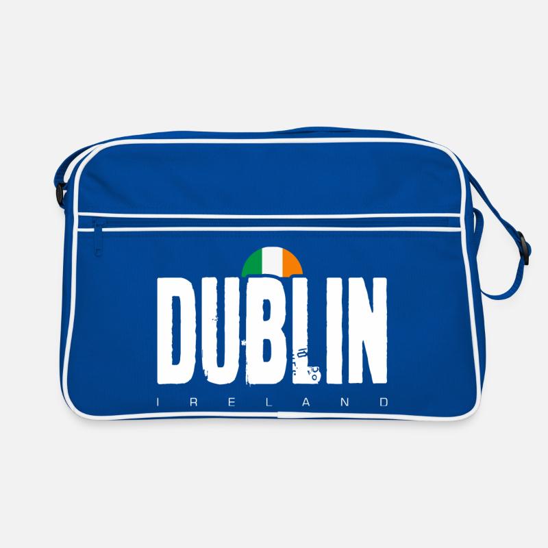 Dublin Bold Wordmark Irish Flag Retro Bag