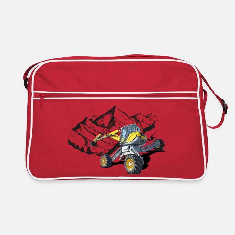 Excavator, walking excavator for difficult terrain Retro Bag