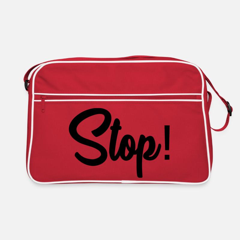 STOP. PANEL. DAD. MOTORCYCLE. FUNNY. CAR Retro Bag