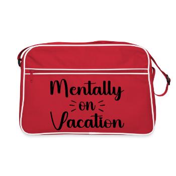 Mentally on vacattion - Retro Bag - red/white - Front