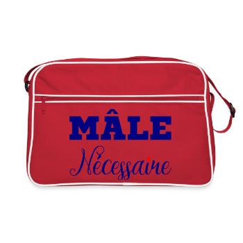 MALE NECESSARY! - Retro Bag - red/white - Front