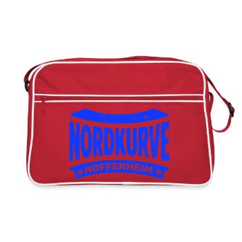 Hoffenheim Nordkurve Stadion Fan Hoodie, Shirt - Retro Tasche - Rot/Weiß - Vorne