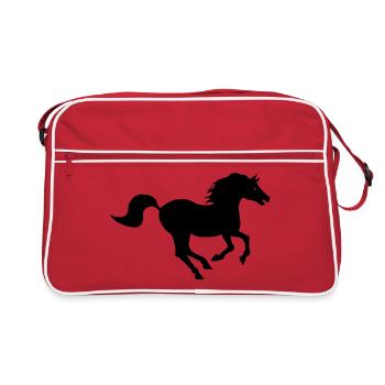 Cheval Noir-Kreation von Louis RUNEMBERG Adagp - Retro Tasche - Rot/Weiß - Vorne