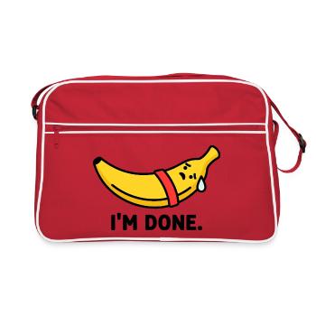 La Banane de l’Épuisement de l’Entraînement - Sac Retro - rouge/blanc - Devant