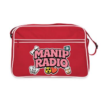 Manip Radio Humour Symboles et logo Radiologie - Sac Retro - rouge/blanc - Devant