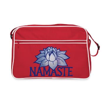 Lotus Namaste Bloom - Retro Bag - red/white - Front