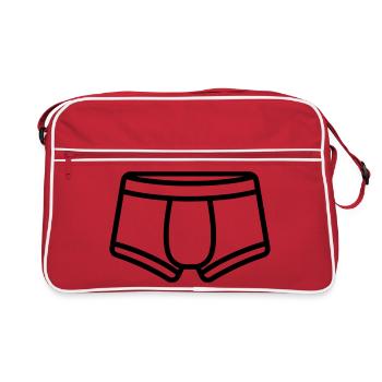 Boxer shorts - Retro Bag - red/white - Front