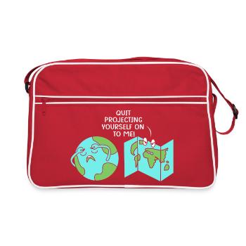 GIS Cartography Cartography Geography - Retro Bag - red/white - Front