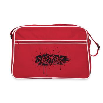 Conception de Splash de Basket Graffiti Streetball - Sac Retro - rouge/blanc - Devant