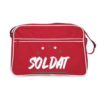 Profession de soldat - Sac Retro - rouge/blanc - Devant