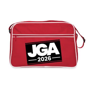 Jga 2026 Junggesellenabschied - Retro Tasche - Rot/Weiß - Vorne