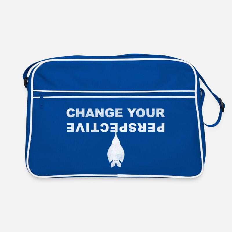 Change Your Perspective Bat Bat Mouse | White Retro Bag