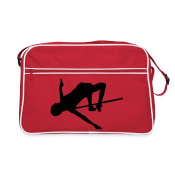 Pull haut - Sac Retro - rouge/blanc - Devant