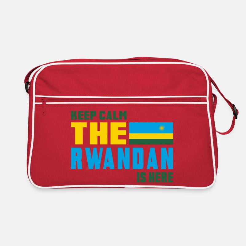 Keep Calm Ruanda Flaggen Design Retro Tasche
