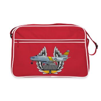 F-86 Sabre - Sac Retro - rouge/blanc - Devant