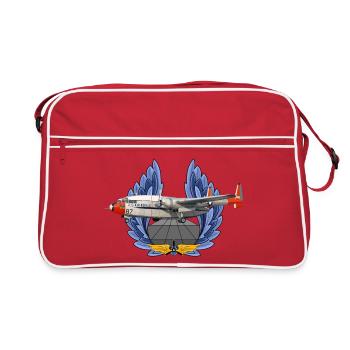 C-119 Flying Boxcar - Retro Tasche - Rot/Weiß - Vorne