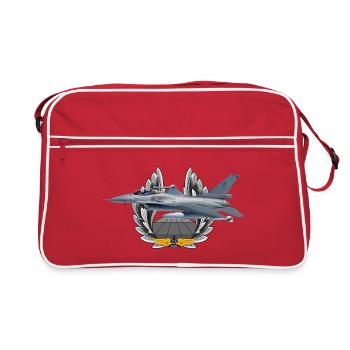 F-16 Fighting Falcon - Sac Retro - rouge/blanc - Devant