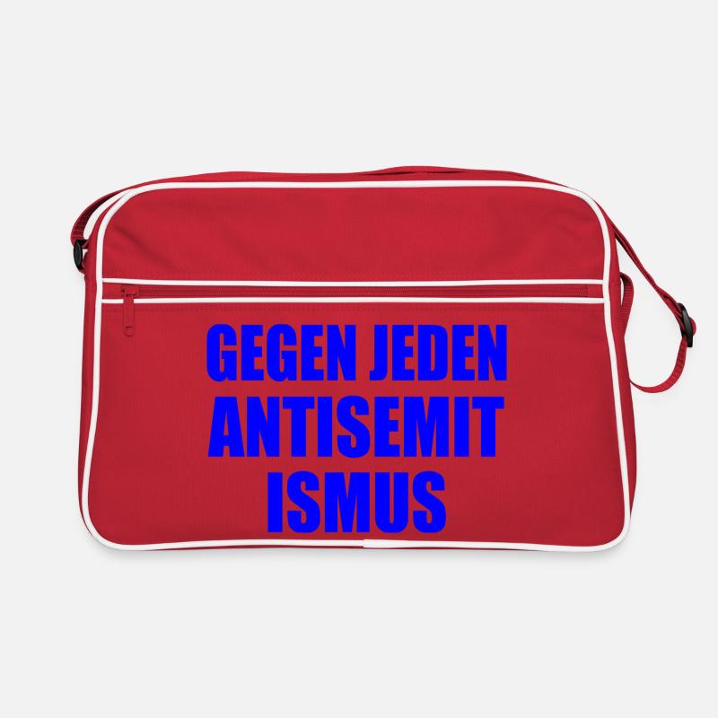 Gegen jeden antisemitismus Retro Tasche