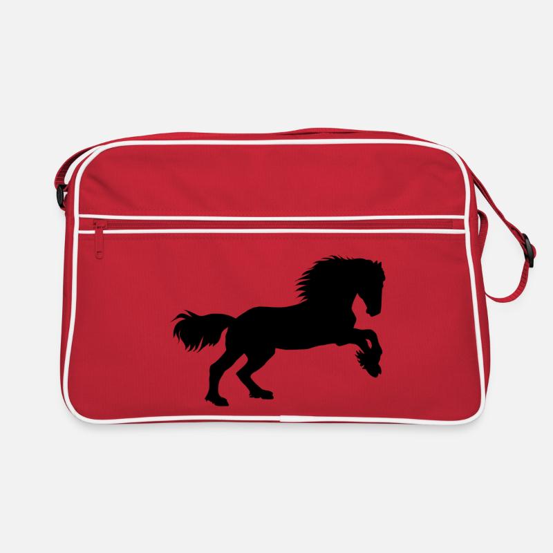 Friesen Galopp - Retro Tasche - Rot/Weiß