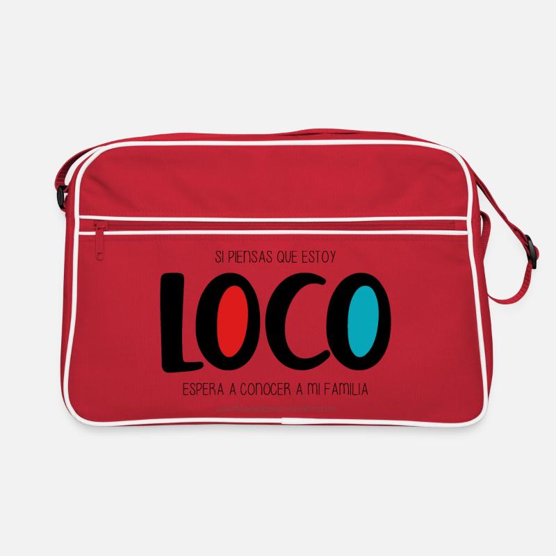 Ich bin verrückt Retro Tasche