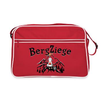 Wander Bergziege - Retro Tasche - Rot/Weiß - Vorne
