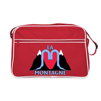 La Montagne - Sac Retro - rouge/blanc - Devant