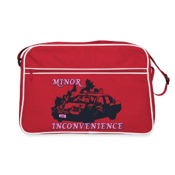 Minor Inconvenience Statement Design - Retro Bag - red/white - Front
