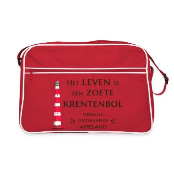 Ameland, Netherlands, Leuchtturm Raisin Buns - Retro Bag - red/white - Front