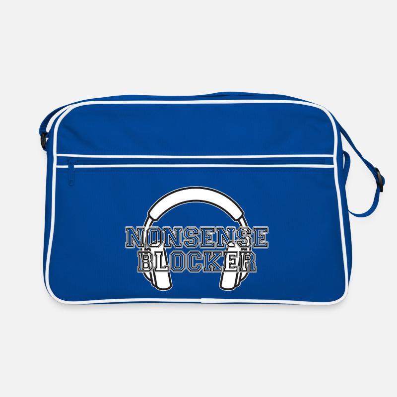 Nonsense Blocker - casque avec un message Sac Retro