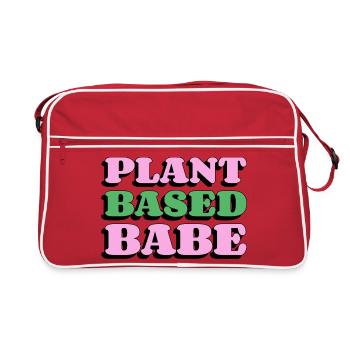 Plant Based Babe - Retro Bag - red/white - Front