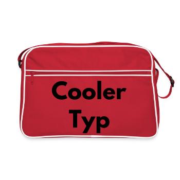 cool guy - Retro Bag - red/white - Front