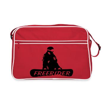 Freerider Snowboard - Sac Retro - rouge/blanc - Devant