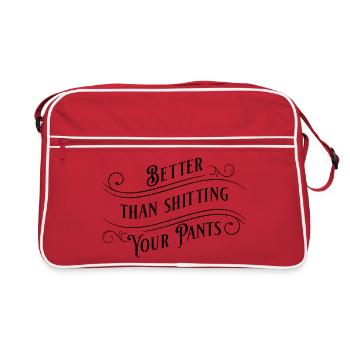 Mieux que de chier dessus ! - Sac Retro - rouge/blanc - Devant