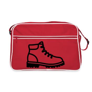 Hiking Boots Shoe Profile - Retro Bag - red/white - Front