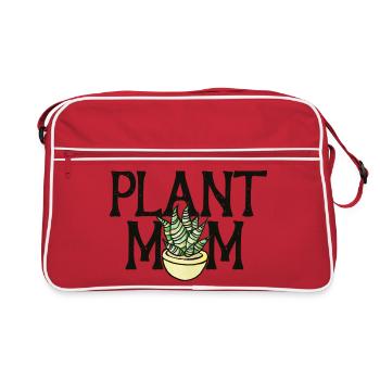 Pot à fleur de maman de plantes - Sac Retro - rouge/blanc - Devant