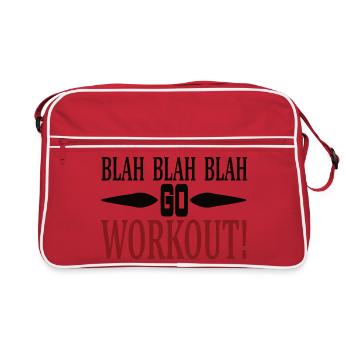 Blah Blah go workout - Retro Bag - red/white - Front