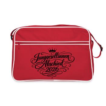 Enterrement de vie de jeune fille 2026 Enterrement de vie de jeune fille - Sac Retro - rouge/blanc - Devant