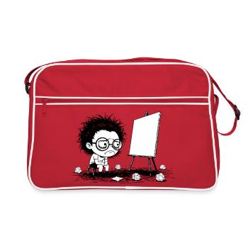 Artiste Blocage Créatif Toile Vide Manga - Sac Retro - rouge/blanc - Devant
