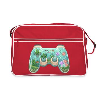 Manette Océan - Collant de jeu mignon - Sac Retro - rouge/blanc - Devant