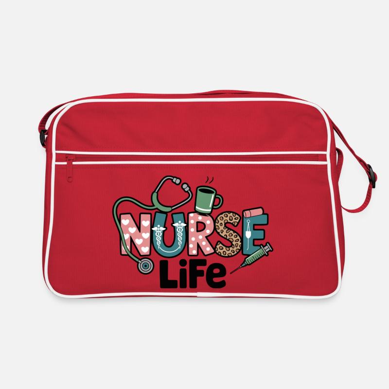 Krankenschwester Life Geschenk Geschenkidee Retro Tasche