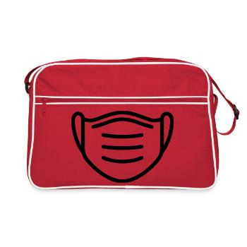 mask - Retro Bag - red/white - Front
