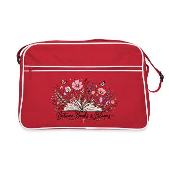 Entre les livres et les fleurs Amateurs de livres - Sac Retro - rouge/blanc - Devant